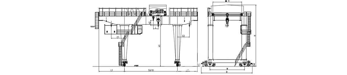 U gantry crane