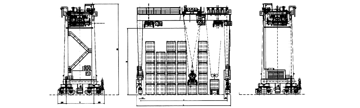 rubber tyre gantry crane